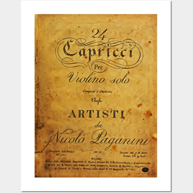 Nicolo Paganini's 24 Capricci Wall Art by iceagethaws